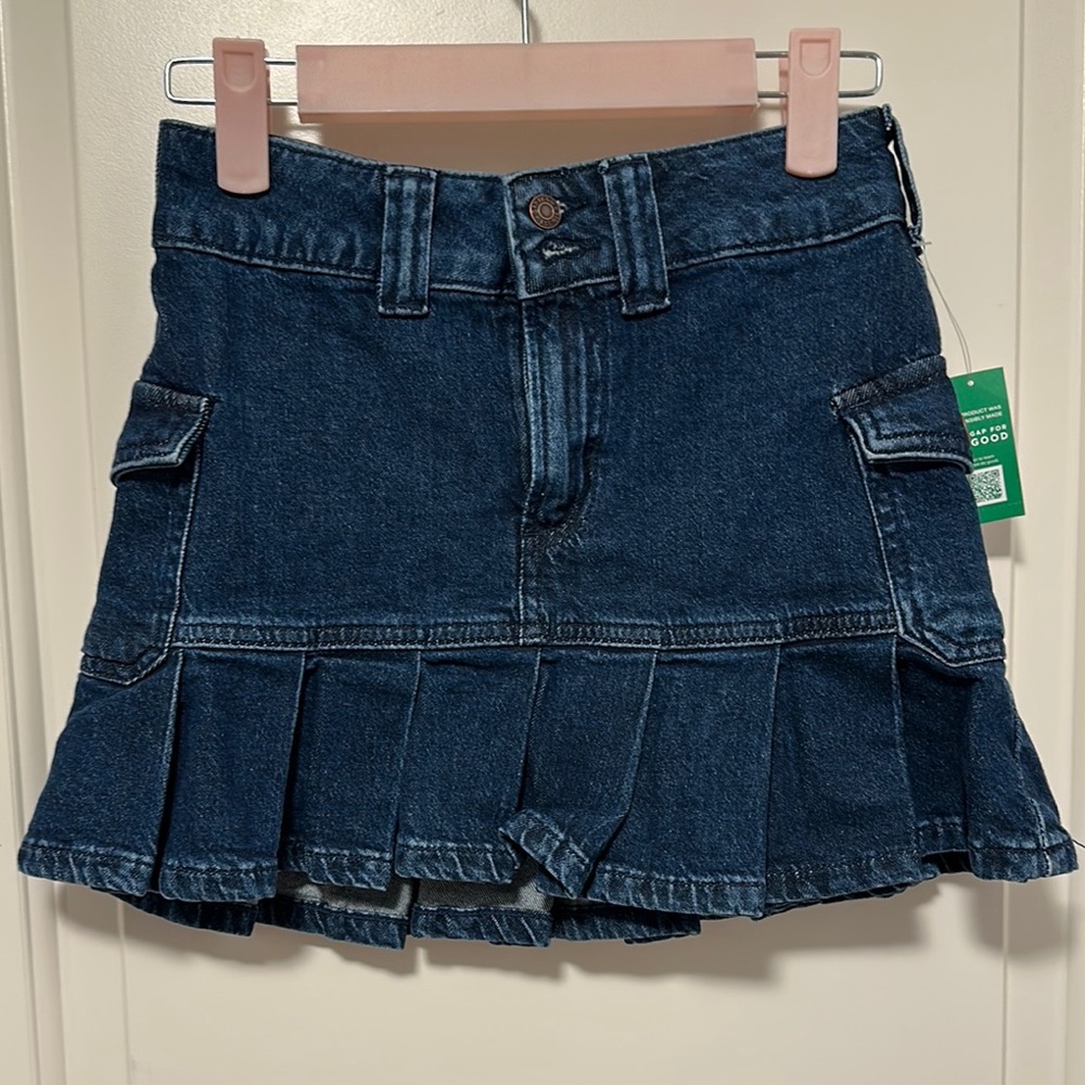 Gap Denim Pleated Mini Skirt, NWT